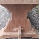 Monastery table solid oak raw wood