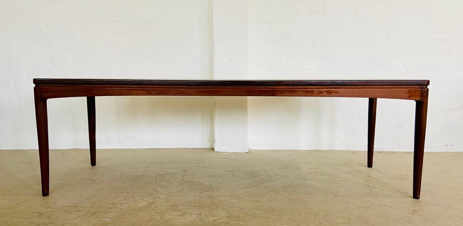 Vintage Danish mid-century rosewood coffee table 1970s