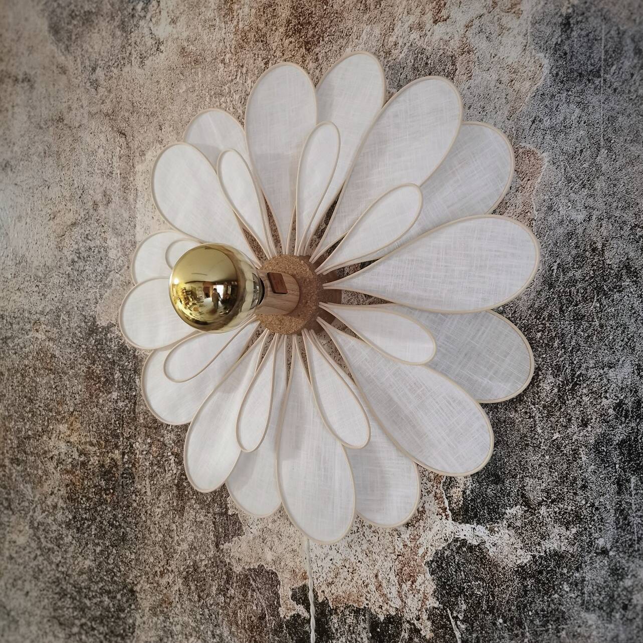 Flower wall light