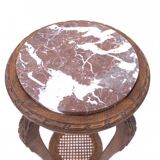 Table/flower stand with marble top, France, circa 1920.