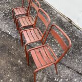 Set of 4 tolix T1 chairs