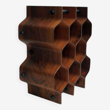 Rosewood bottle holder by Torsten Johansson for Formtra, 60's.