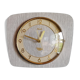Vintage clock silent wall pendulum "Kienzle Formica white gray"