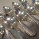 10 silver-plated coffee spoons by Christofle Rubans Louis XVI