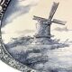 Hollow dish and wall hanger earthenware M.R.L Boch Delft's 39.5 cm