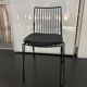 Stackable metal chair for outdoor and indoor use
