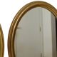 Pair of Oval Gold-Leaf Mirrors, France, 20th Century