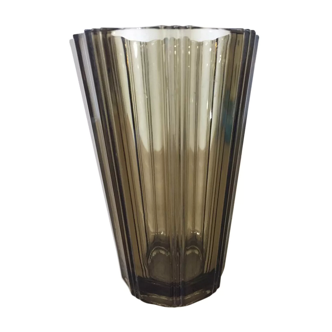 Black vase luminarc 70s