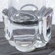 Vintage trumpet vase in crystal signed Daum France 21cm