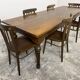 Grande table de ferme ancienne en chêne – 229 cm