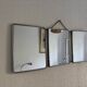 Miroir vintage 1960 triptyque barbier coiffeuse Arpin grenadine - 27 x 69 c