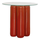 Ceramic pedestal table - TERRACOTTA