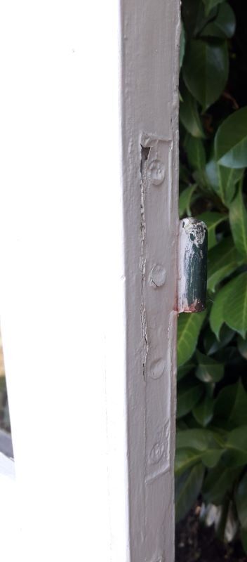 door 80x213cm Old oak glazed landing