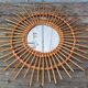 Rattan sun mirror 50 x 50 cm