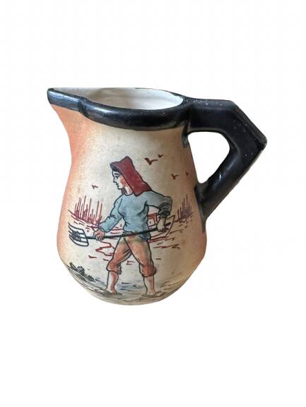 Basque stoneware milk jug from Ciboure