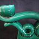 Pair of two-arm ceramic candle holders from Vallauris