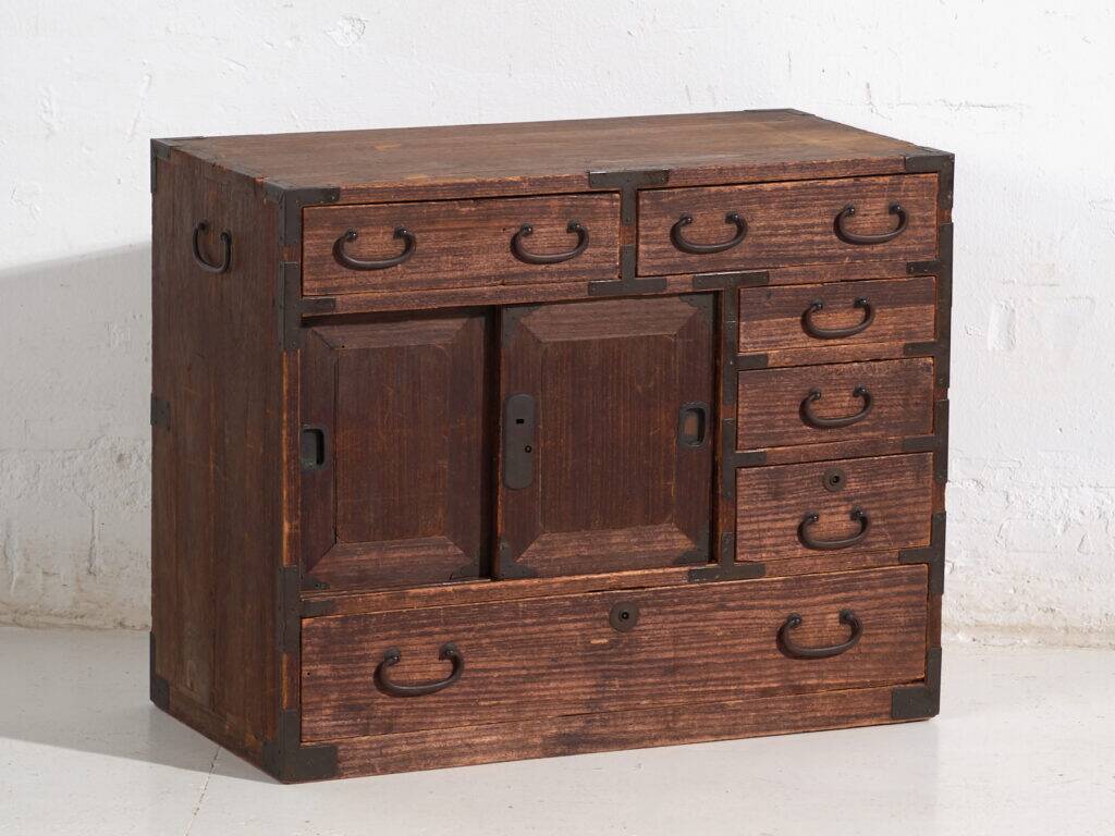 Small antique Japanese tansu – Meiji/Taishō period (c. 1890-1926) #26