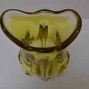 Vintage metallurgical glass vase designed by Josef Hospodka for Chribska, 1960s