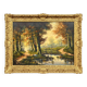 J. Somers, "Forest Landscape." Oil on canvas.