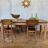 Farm table bistro bar restaurant oak workshop