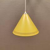 Original Danish corn yellow Lyfa cone pendant from 1972