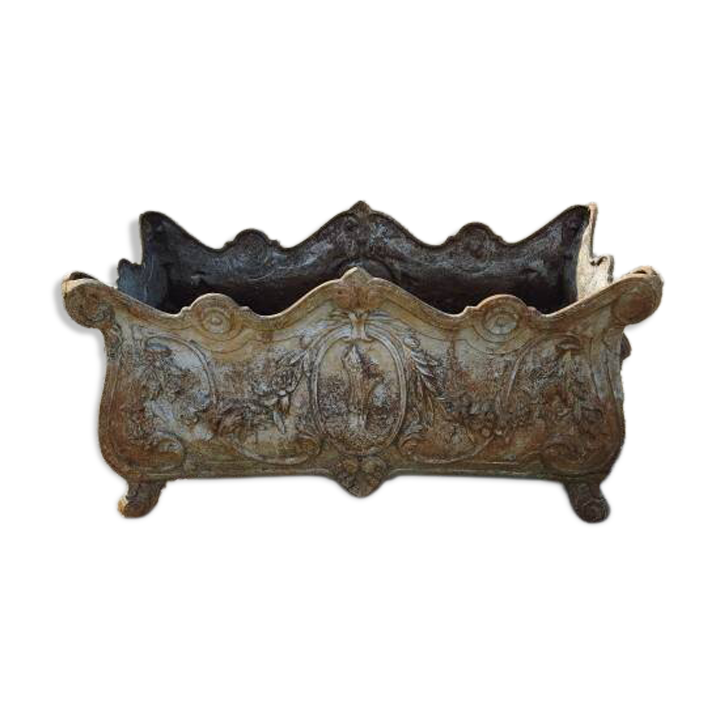 Large cast iron planter from 1900 in Rococo style: Charleville - Mézières