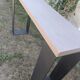 Solid wood and wrought iron console PH Collection