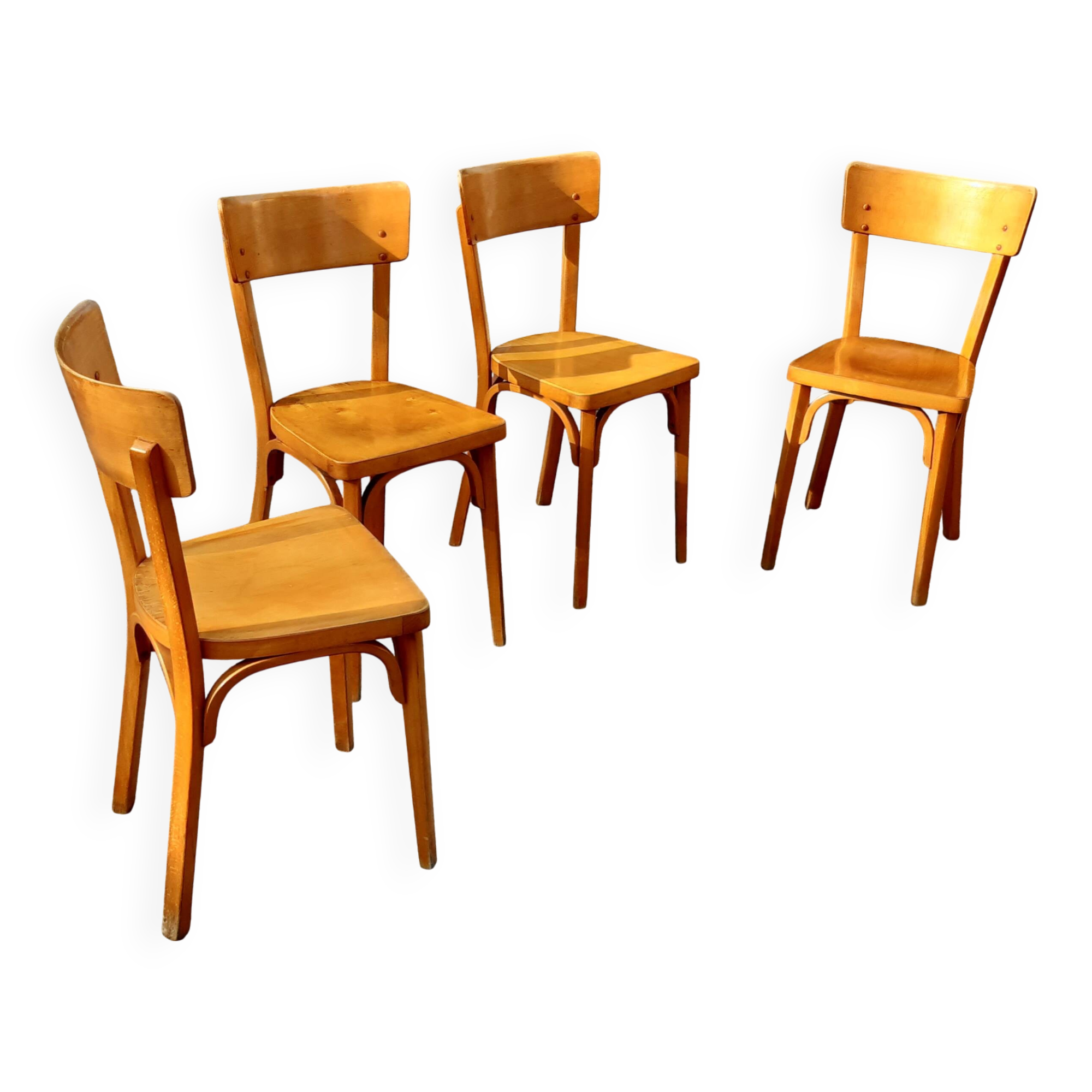 Set of 4 Baumann bistro chairs