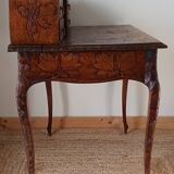 Secretary with carved shelves, early 20th century.