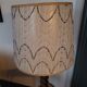 Lampe en bois tourné en spirale 70's