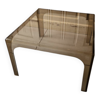 Smoked plexiglass coffee table 70'