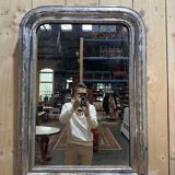 Miroir époque Louis Philippe argenté