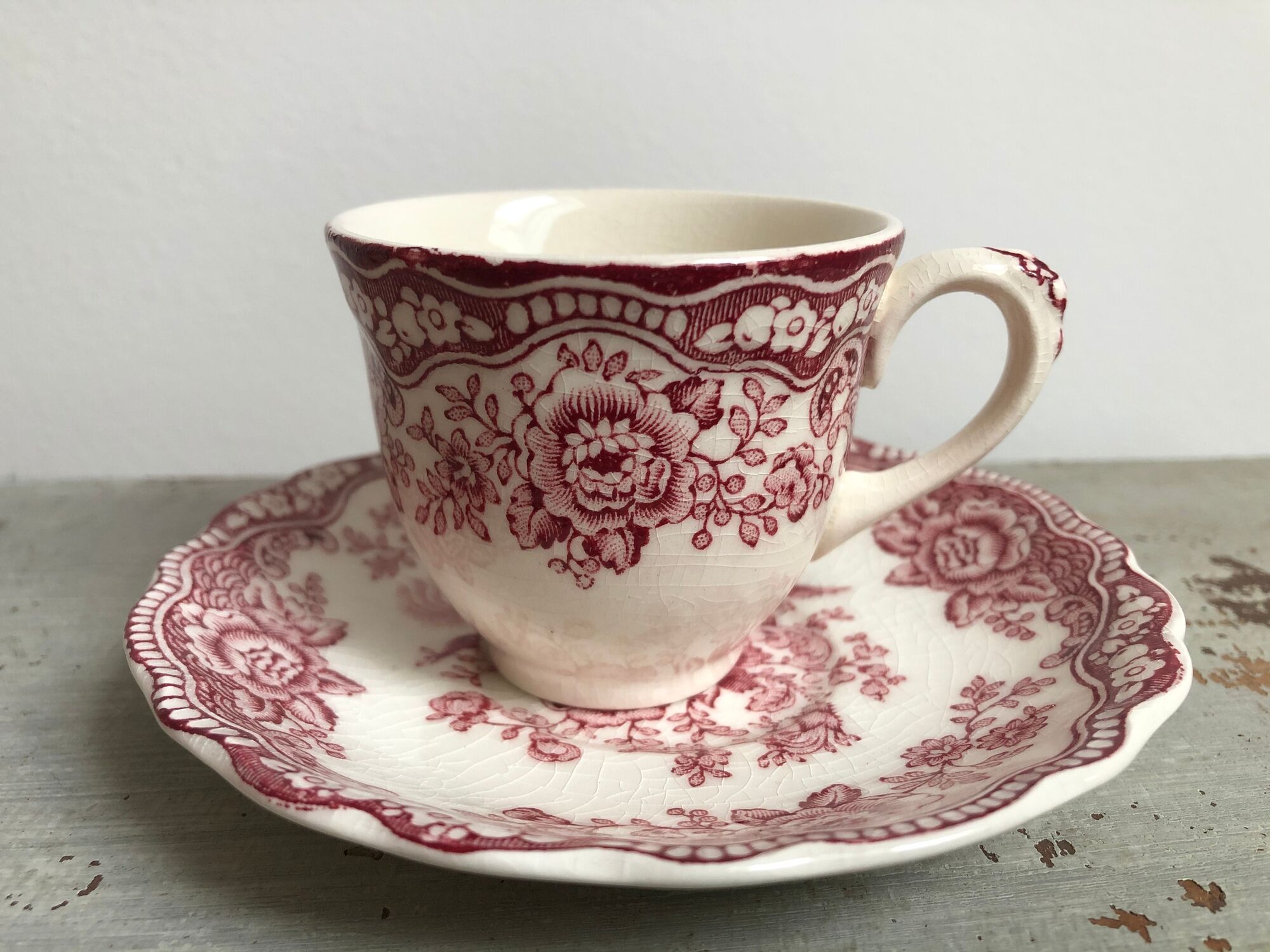 Lot de 24 pièces service à café complet modèle « Bristol » Crown Ducal England