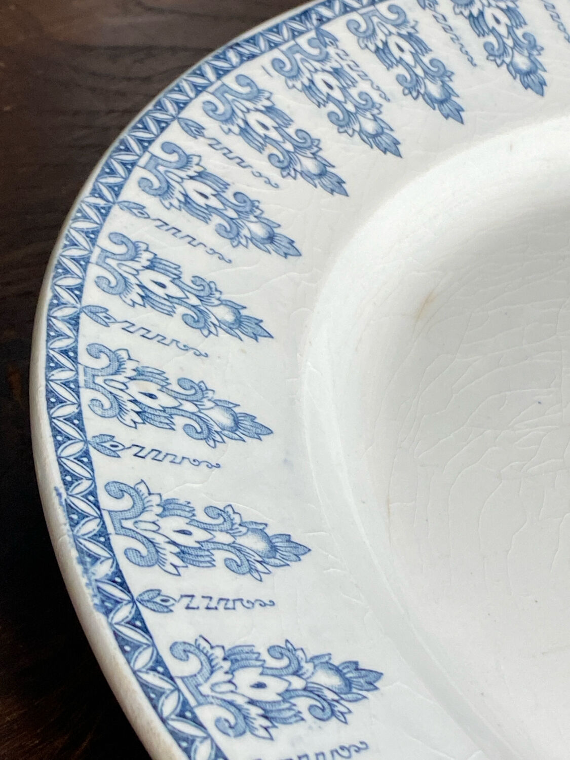 Serving dish, iron earth, Gien