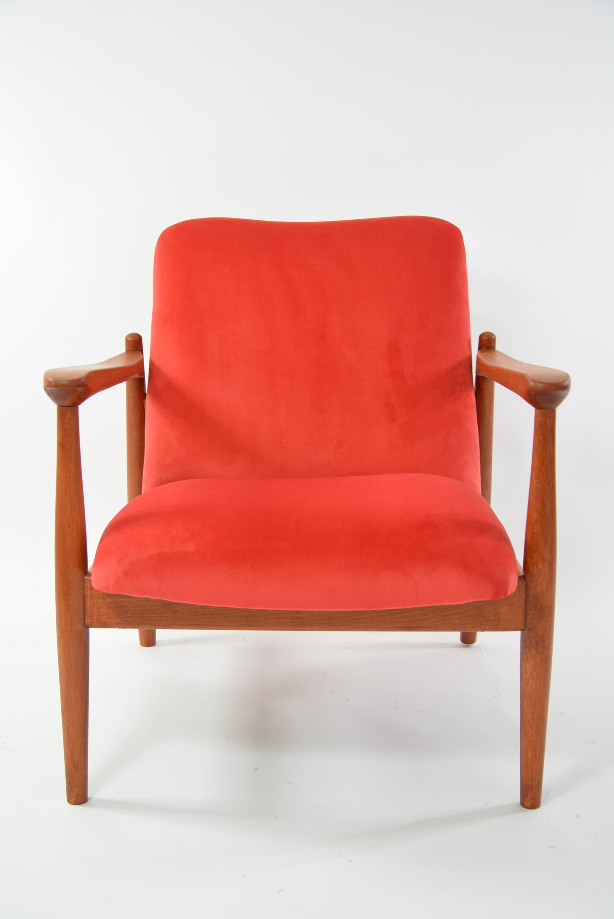 Wroclaw coral pink armchair