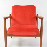 Wroclaw coral pink armchair