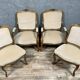 Set of Louis XV style seats in molded and carved wood circa 1900