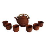 Vintage China terracotta tea service