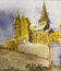 Watercolor painting St Malo signed B. Lévêque 2012