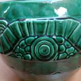 Cache pot in faience of Orchies, 50s
