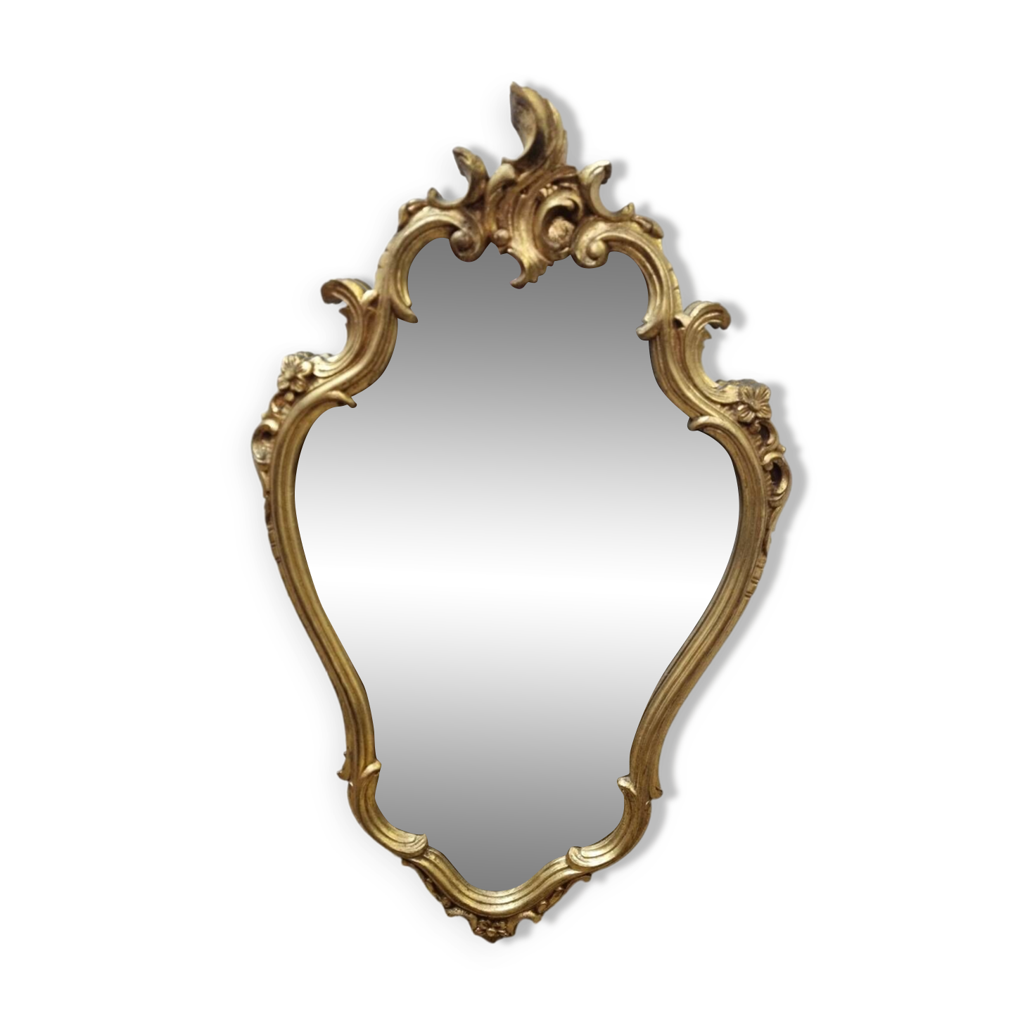 Gold baroque mirror 69x42cm