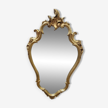 Gold baroque mirror 69x42cm