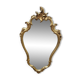 Miroir baroque doré  69x42cm