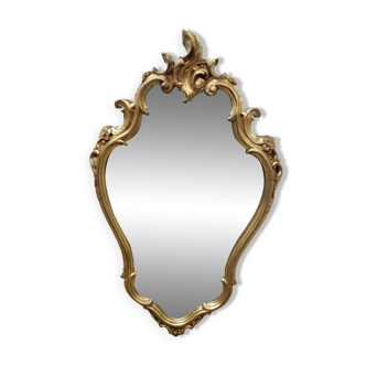 Miroir baroque doré  69x42cm