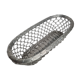 Vintage bread basket in braided metal, 34 cm