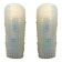 Set of Two "Crocodile" Opalino Murano Glass Wall Sconces