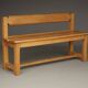 Vintage Rustic Wooden Oak Bench