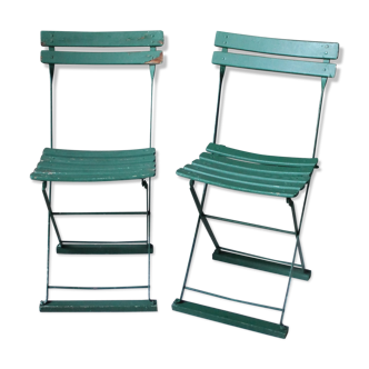 Pair of vintage terrace chairs