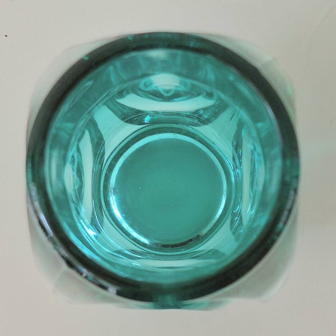 Vase à lentilles en forme de balle Sklo Union des années 1950