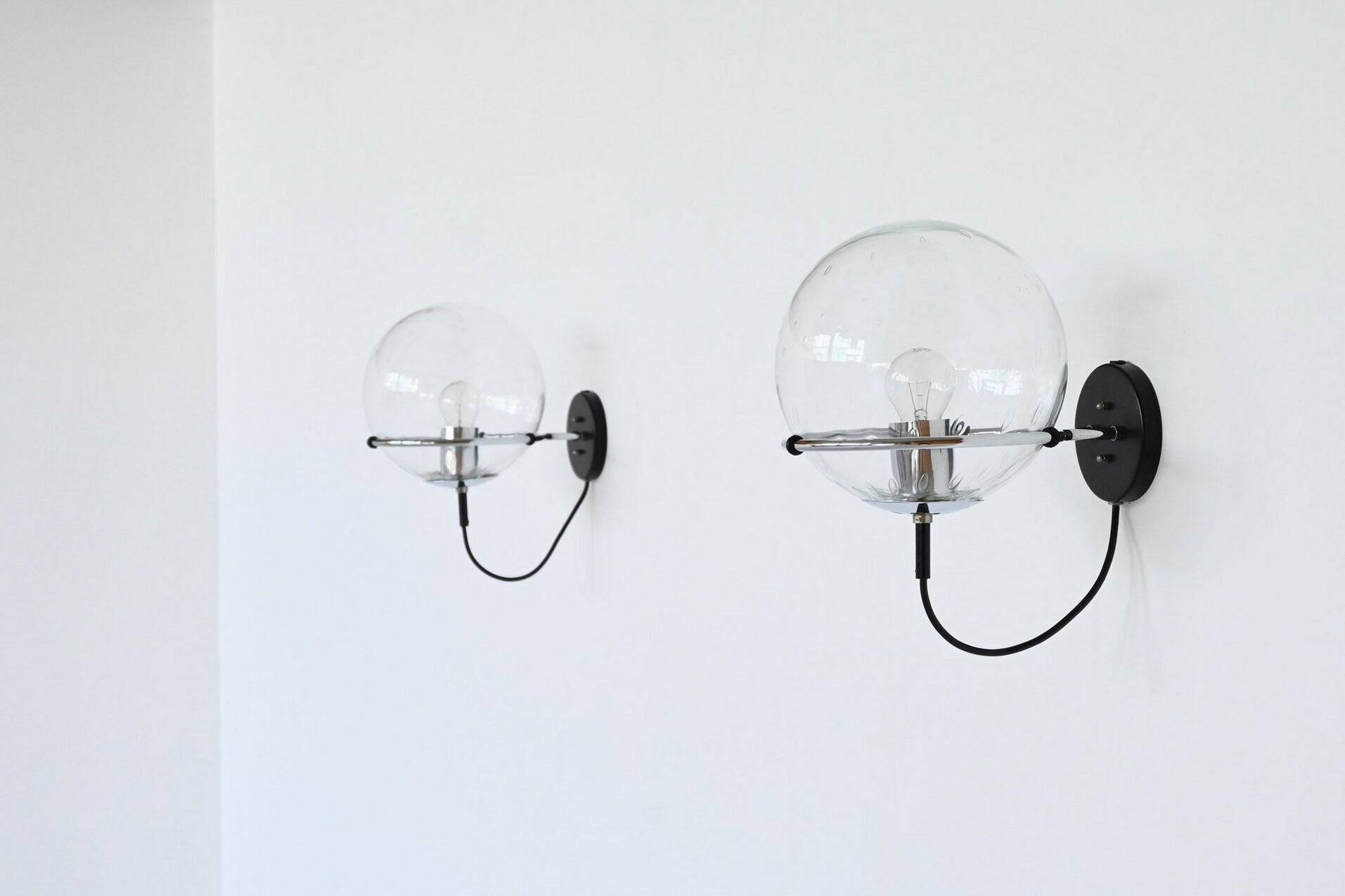 Frank Ligtelijn 'Raindrop' sconces RAAK The Netherlands 1970